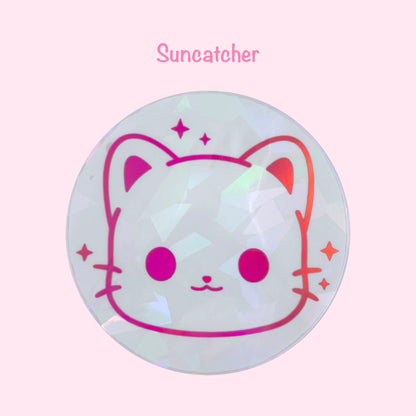 Rainbow Suncatcher Sticker - Cat