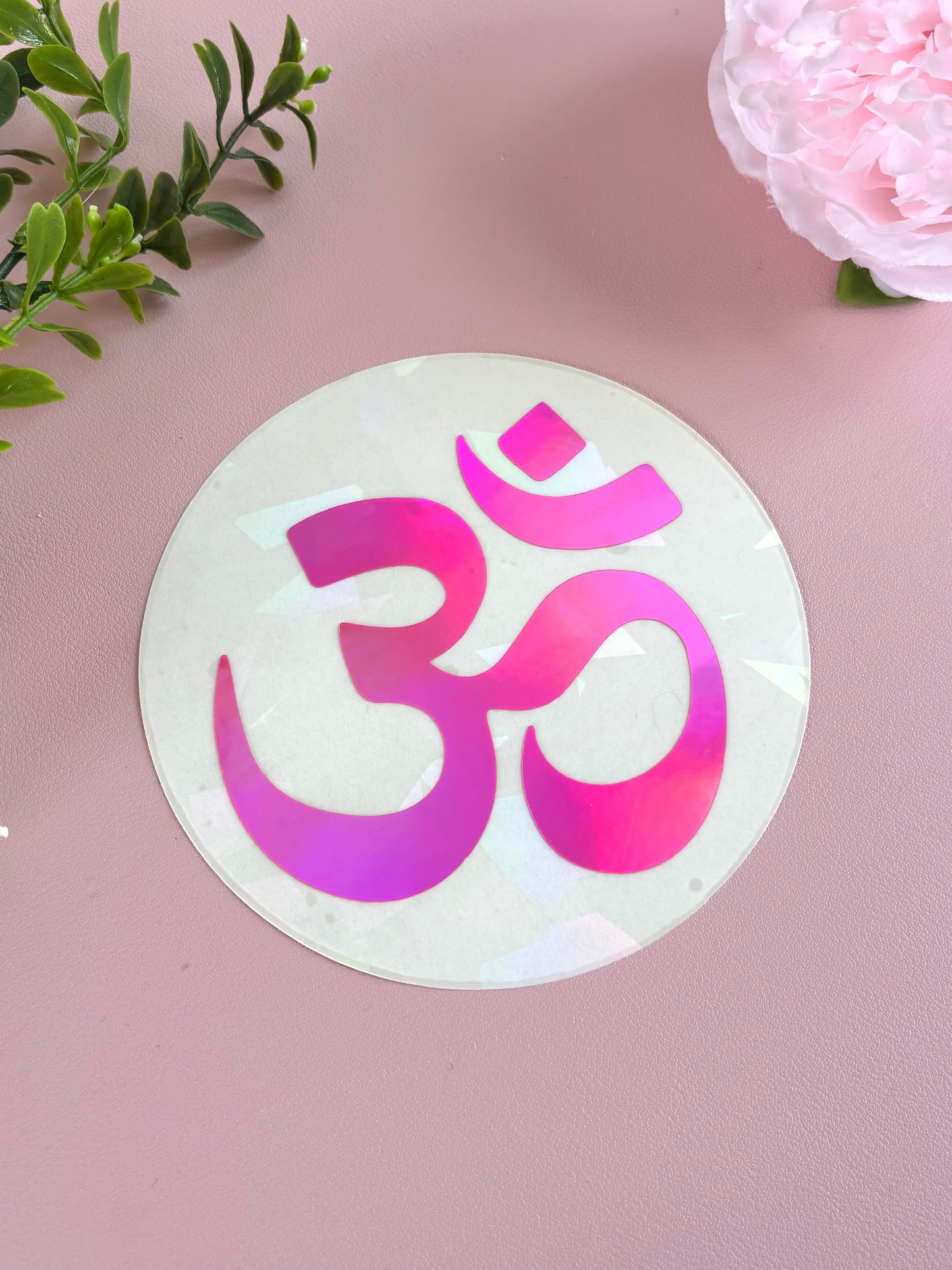 Suncatcher Sticker - OM Symbol
