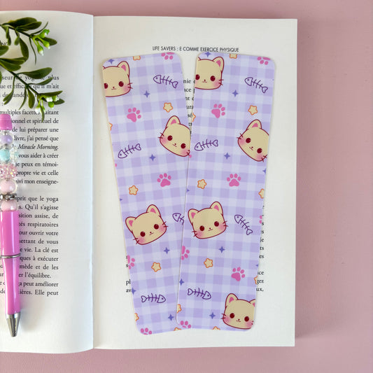 Double-sided Bookmark Cat
