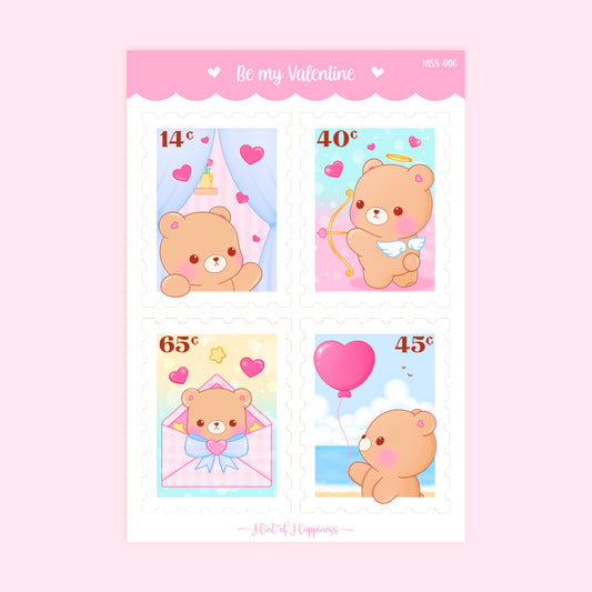 Cute Postage Stamps - Mini Sticker Sheet