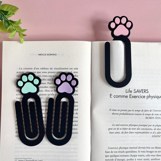 Paw Paperclip Bookmark