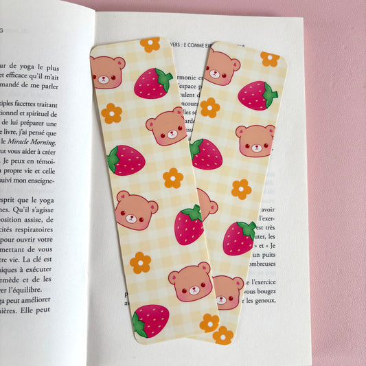 Double-sided Bookmark Bear
