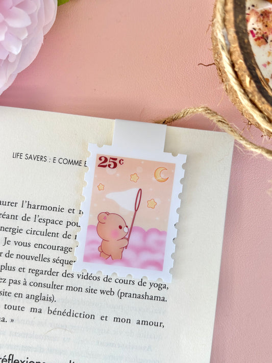Cute Magnetic Bookmark - Chasing Stars Stamp