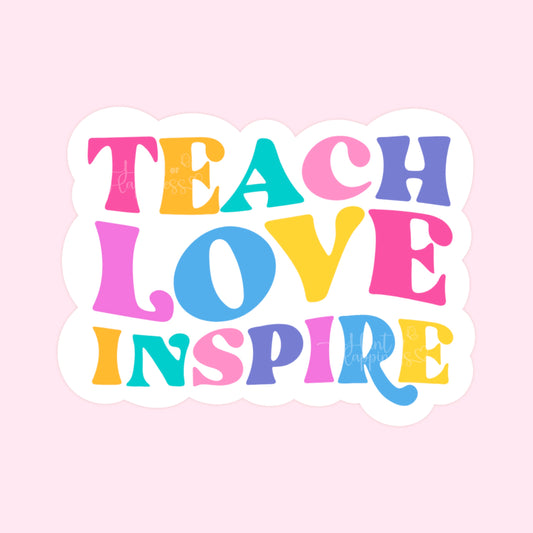 Teacher Quote Die Cut Sticker