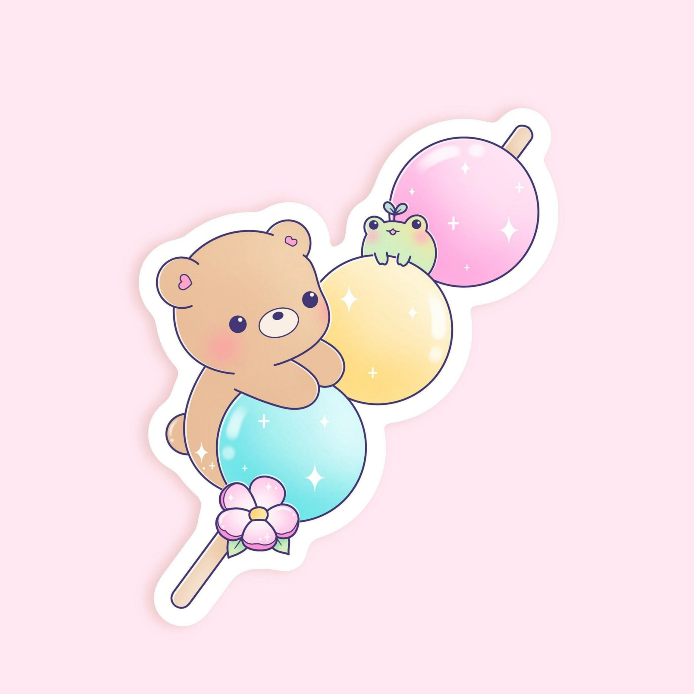 Cute Dango Die Cut Sticker - kawaii aesthetic – Hint of Happiness